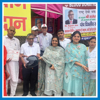 A Five-Day Blood Donation Camp was organized by the Rashtra Devo Bhav Mission